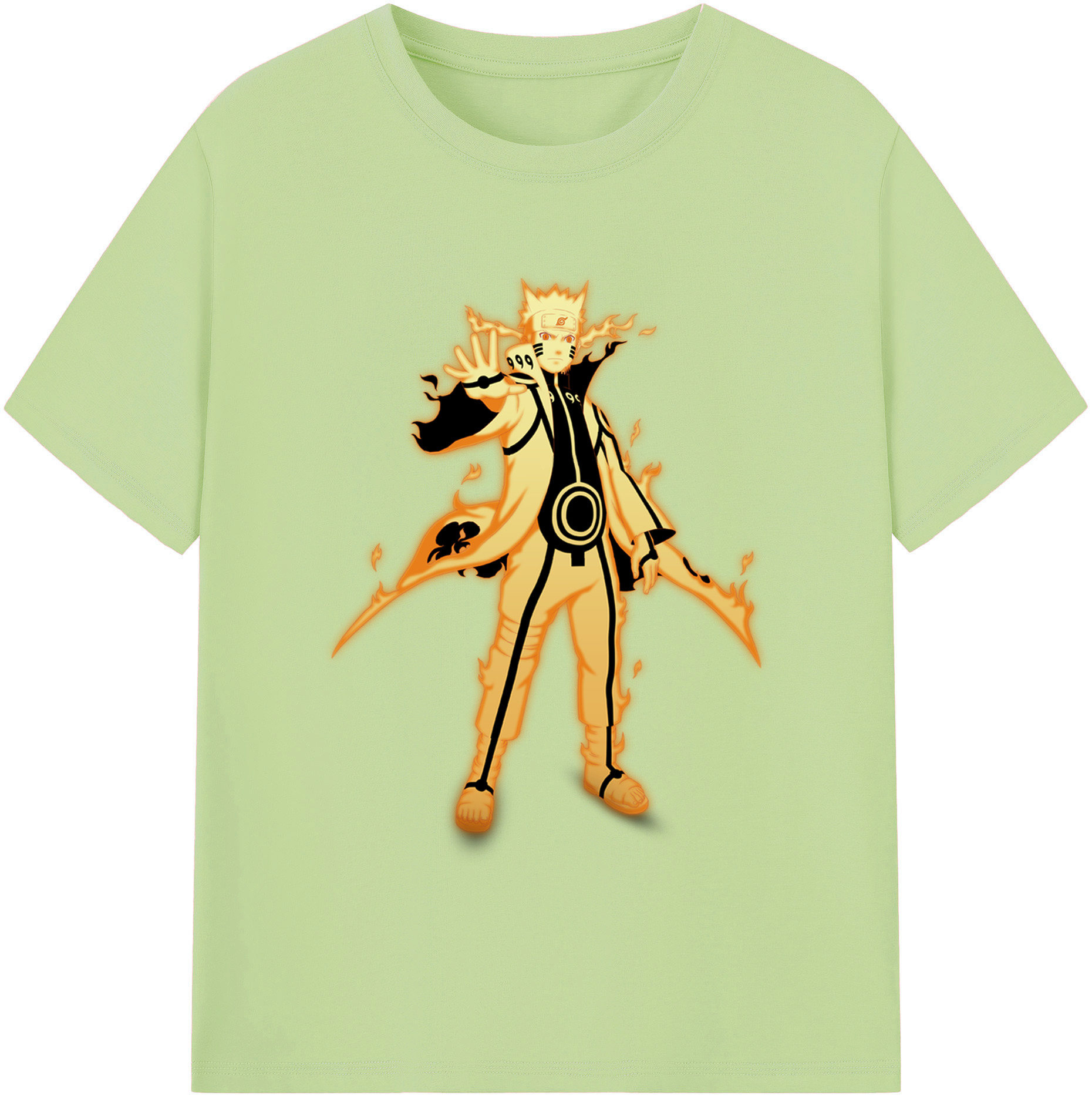 （画像用） NARUTO -ナルト- うずまき ナルト Uzumaki Naruto 綿100％半袖Tシャツ（フロントプリント）